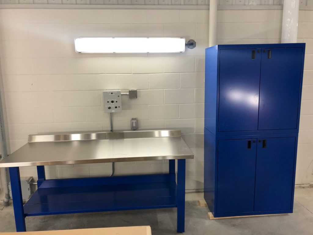 Industrial workbench and storage cabinet